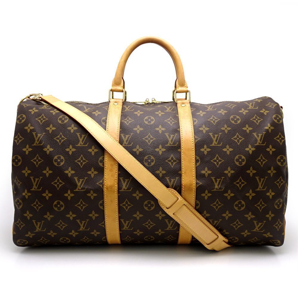 Louis Vuitton Monogram Keepall Bandouliere 50 Brown Shoulder Bag